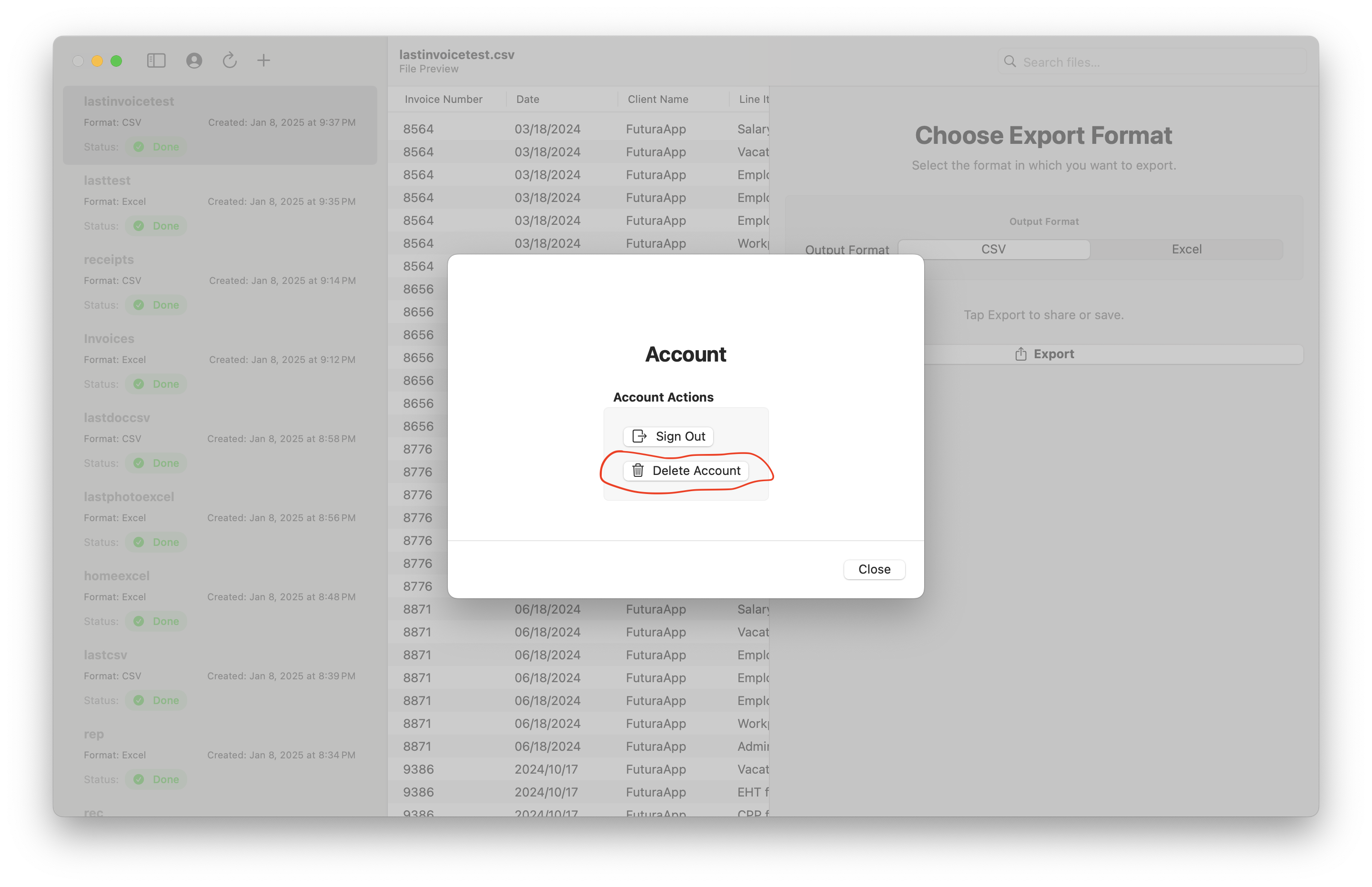 Mac screenshot
